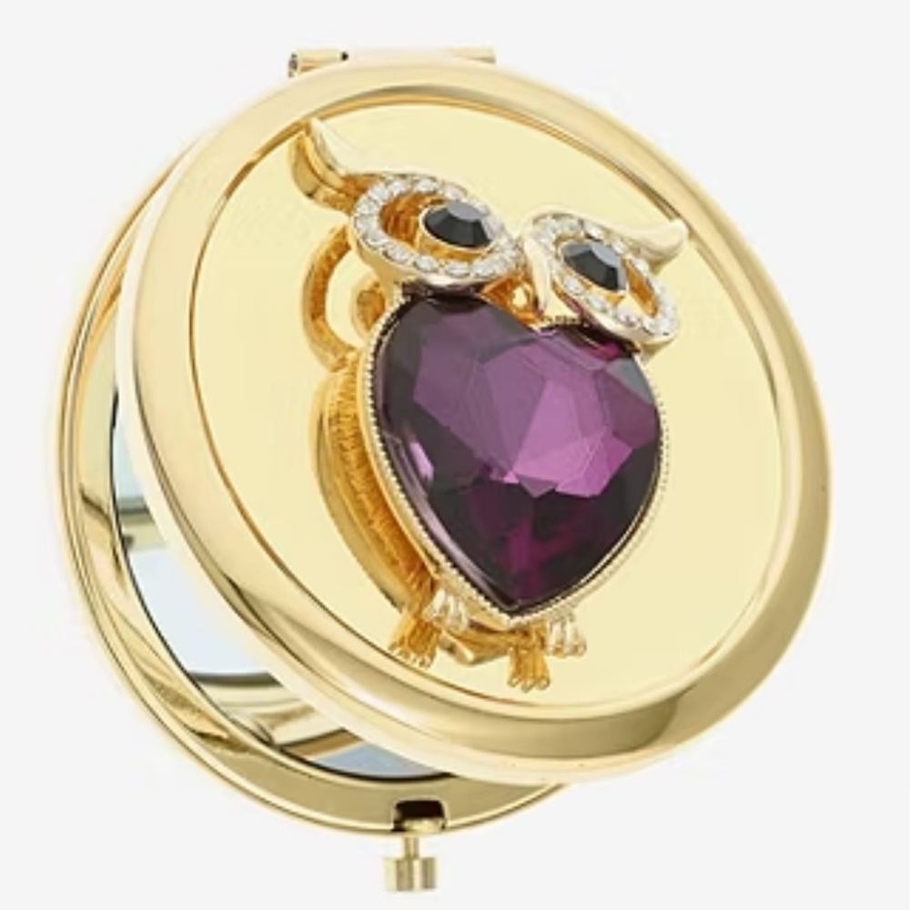 Monet Owl Compact Mirror - Picture 3 of 3